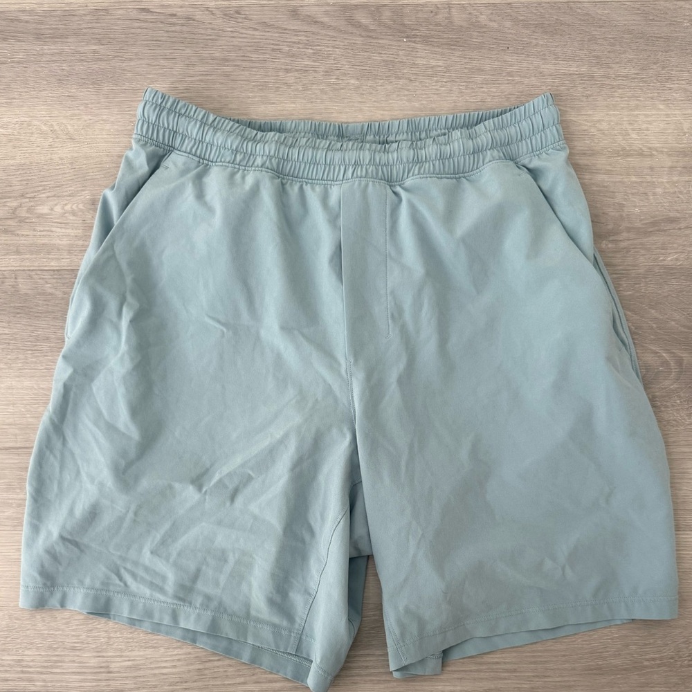 Lululemon Light Blue Men’s Active Stretch Shorts Size: M